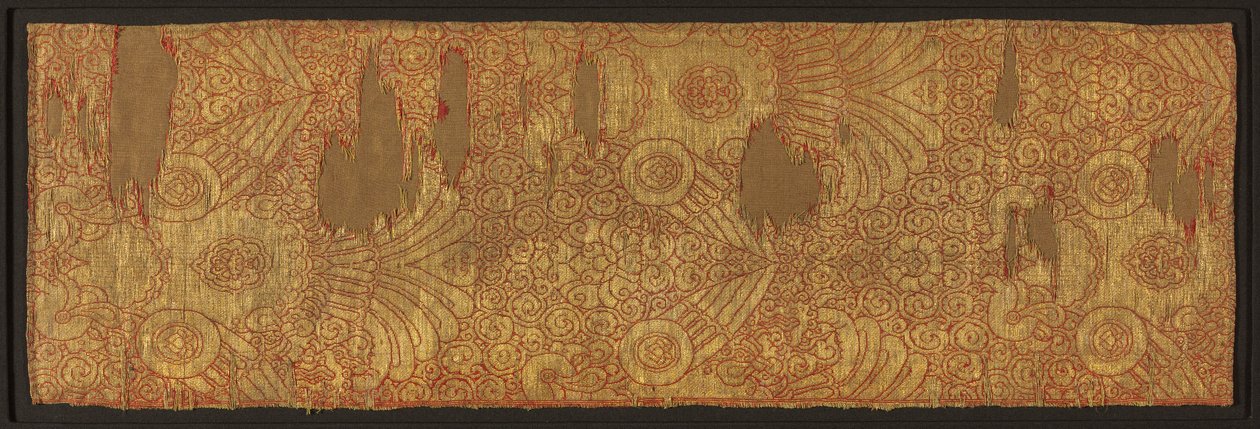 قماش من الذهب: صقور معروضة ، منتصف 1200s. بواسطة غير معروف