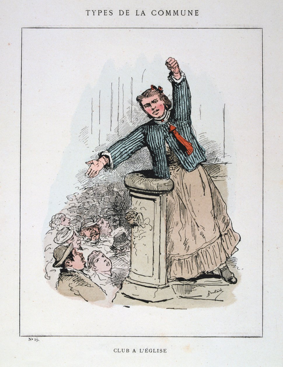 نادي ليجليز ، كومونة باريس ، 1871. بواسطة غير معروف