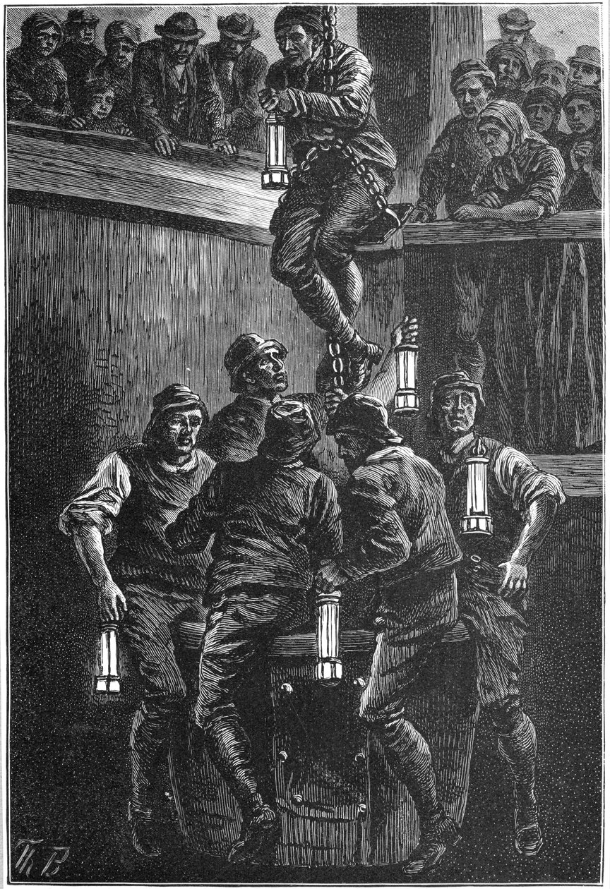 حادث تعدين الفحم ، سيهام كوليري ، مقاطعة دورهام ، 1880 ج 1895 بواسطة غير معروف