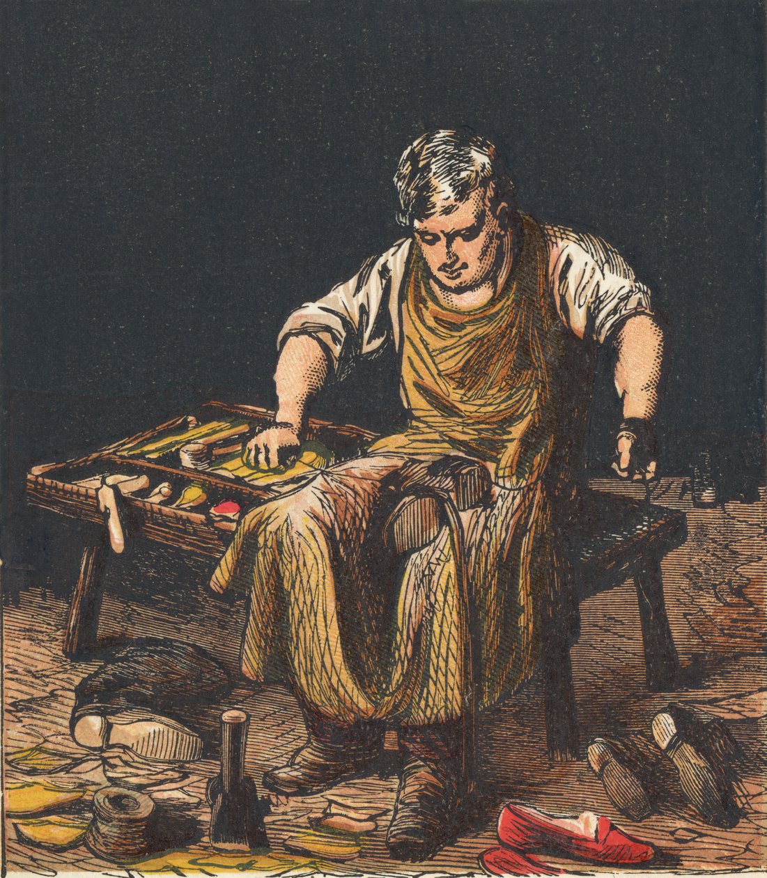أحذية إصلاح الإسكافي ، 1867. بواسطة غير معروف