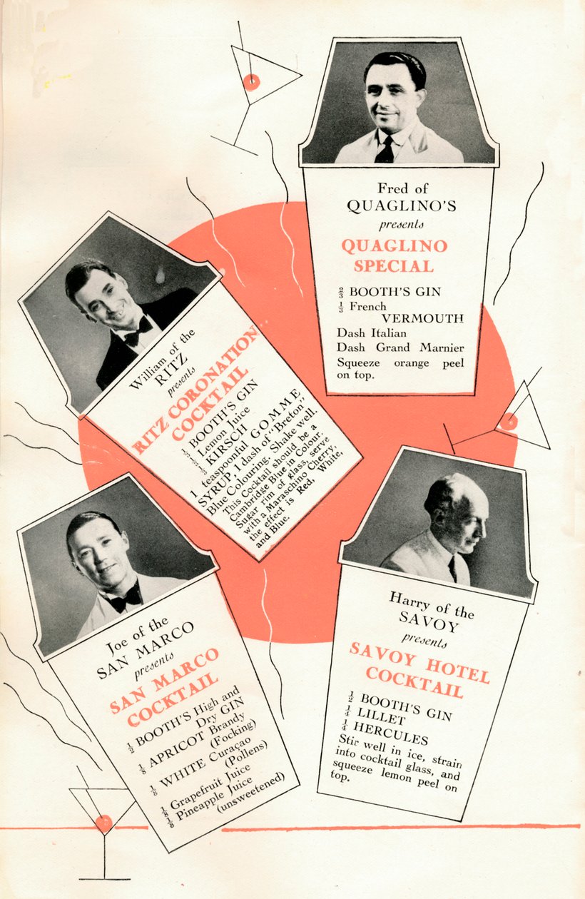 وصفات كوكتيل ، c1935 1935. بواسطة غير معروف