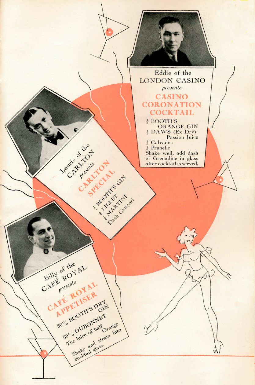 وصفات كوكتيل ، c1935 1935. بواسطة غير معروف