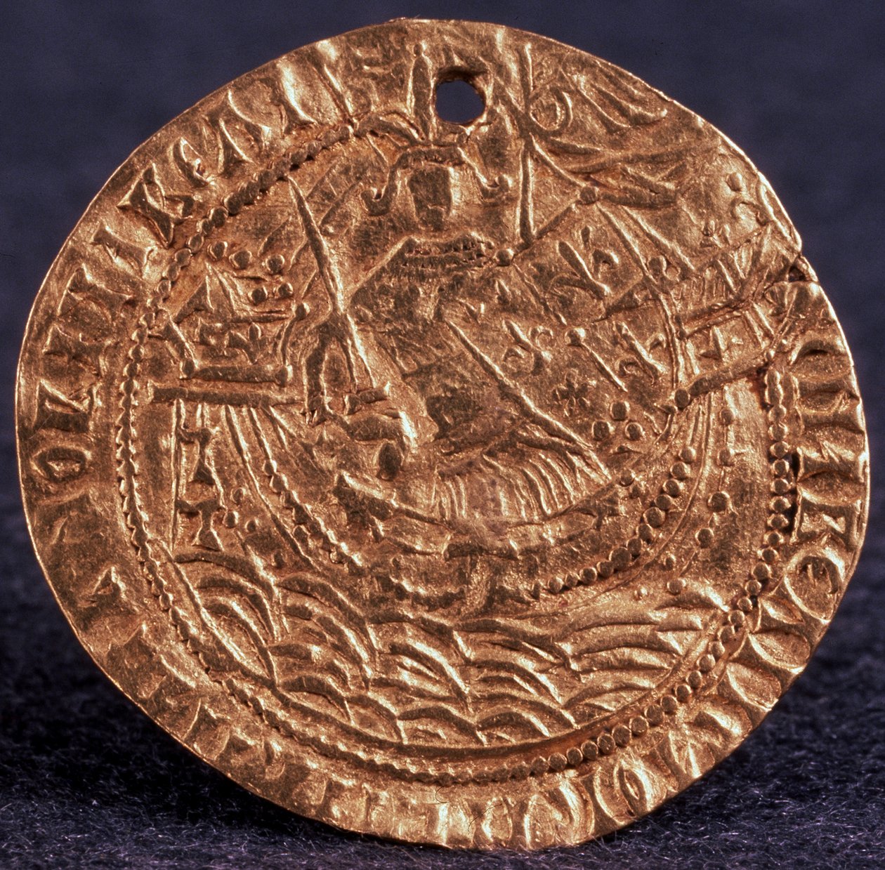 عملة Korabelnik للقيصر إيفان الثالث العكسي: حاكم على سفينته ، 1471-1490 بواسطة غير معروف