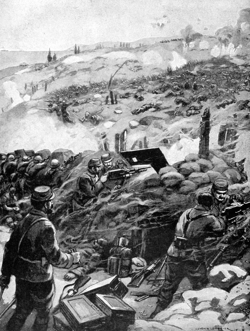 قتال في الدردنيل ، عشي بابا ، 1915 بواسطة غير معروف