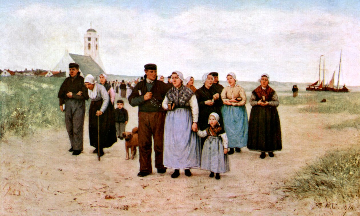 قادمة من الكنيسة ، 1926 بواسطة غير معروف