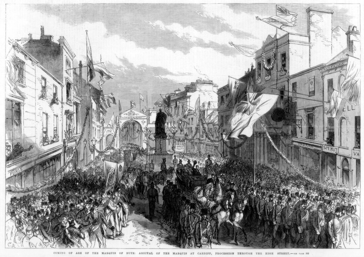 بلوغ سن مركيز بوت ، كارديف ، ويلز ، 1868 بواسطة غير معروف