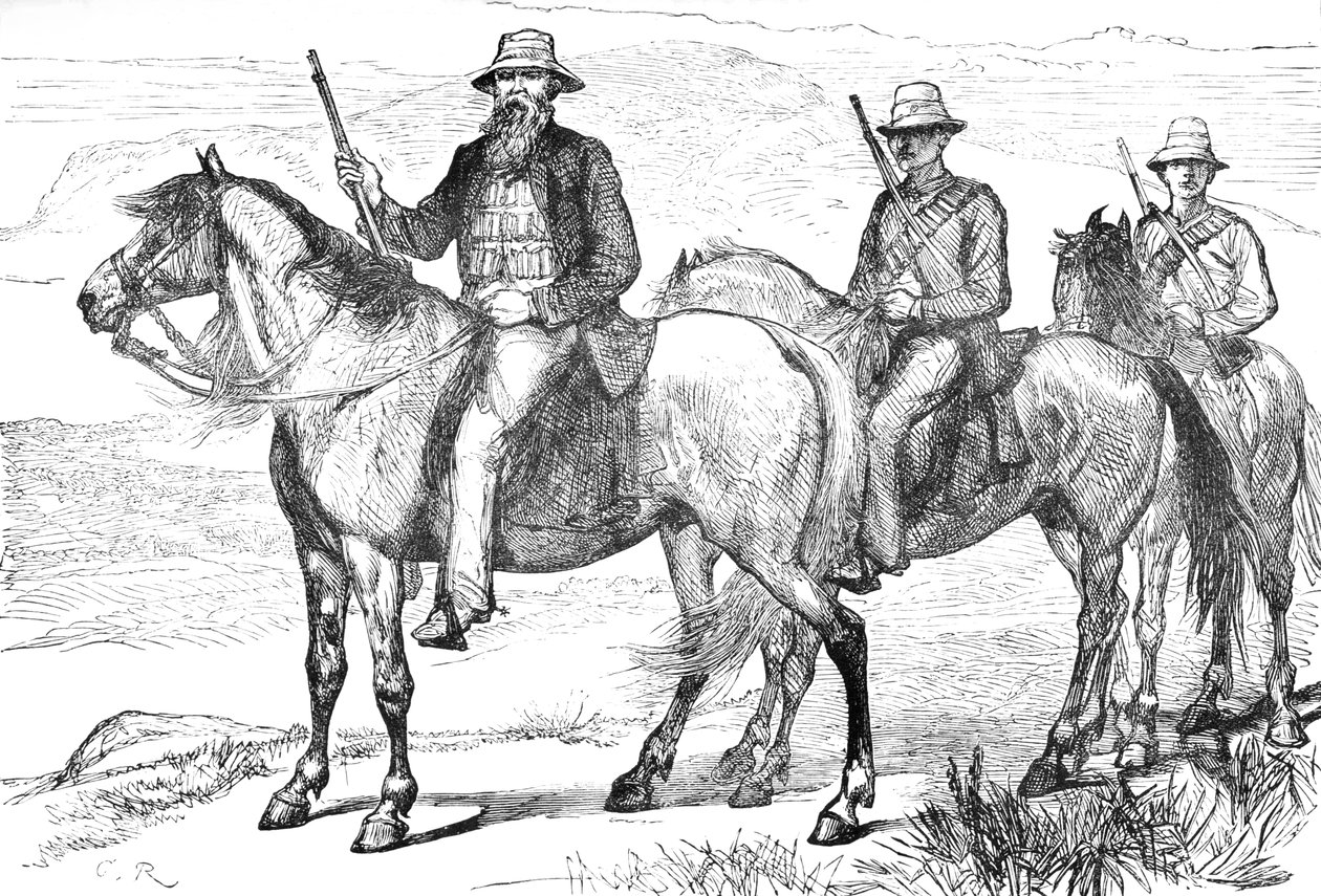 القائد Piet Uys ، من متطوعي الخيالة الترانسفال ، c1880 بواسطة غير معروف