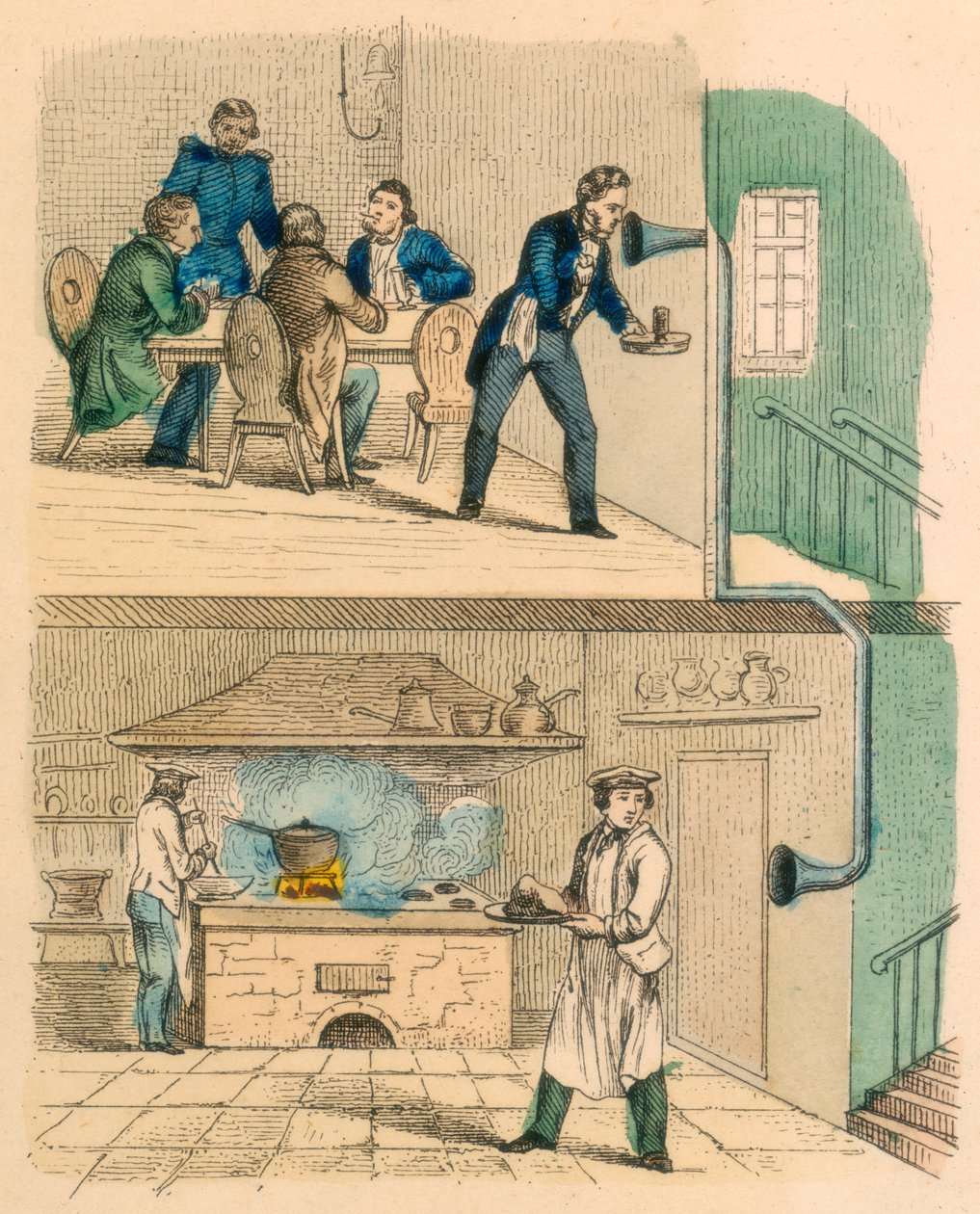 التواصل عن طريق التحدث أنبوب ، c1850 بواسطة غير معروف