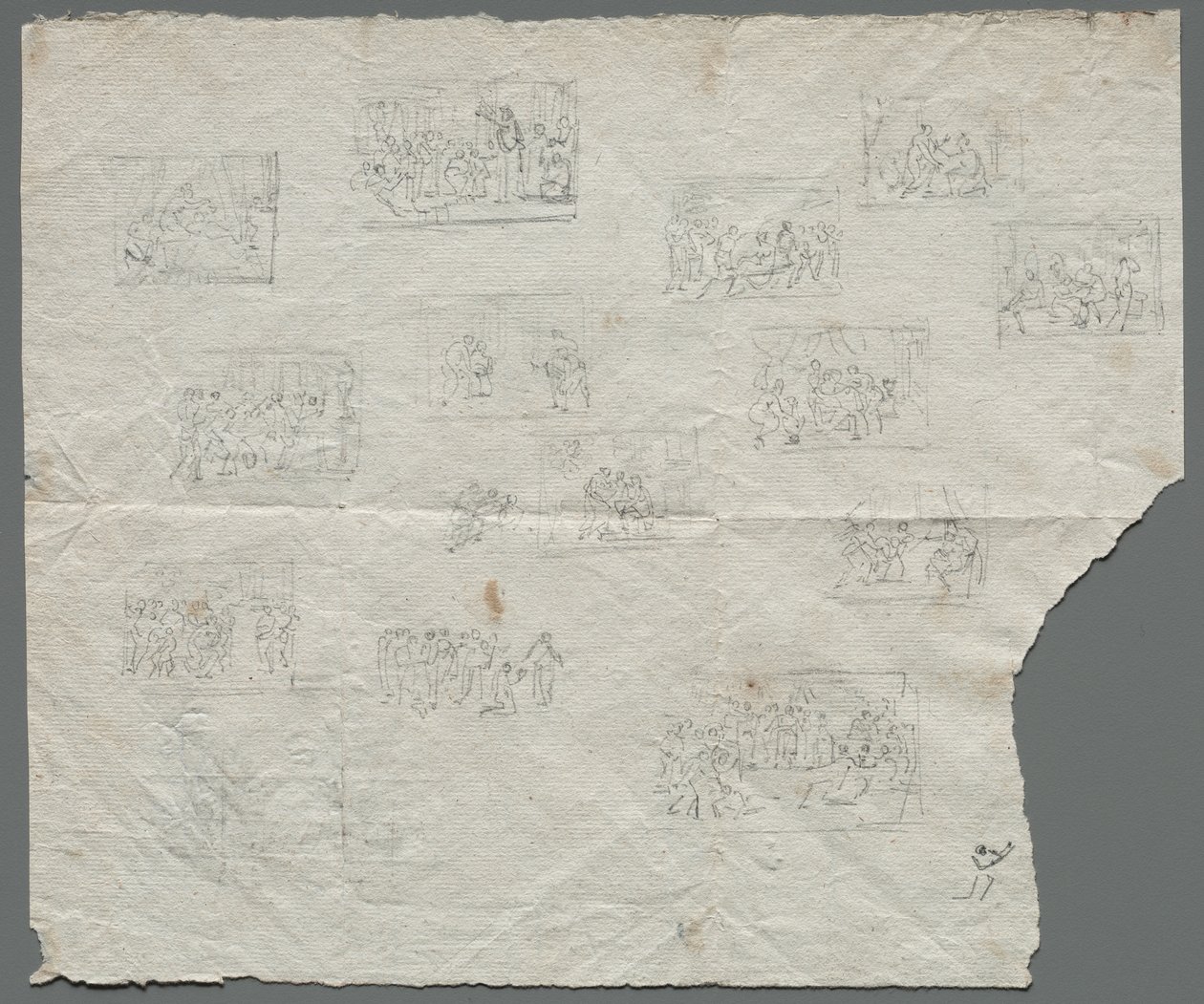 اسكتشات تركيبية بعد رافائيل وفنانين آخرين مستقيمين ، ج. 1800. بواسطة غير معروف