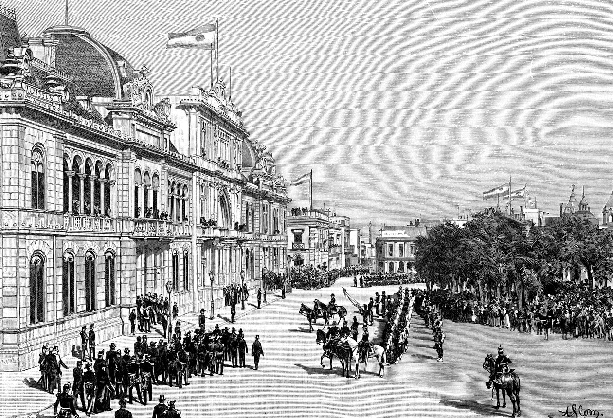 مباني الكونغرس ، بوينس آيرس ، الأرجنتين ، 1895 بواسطة غير معروف