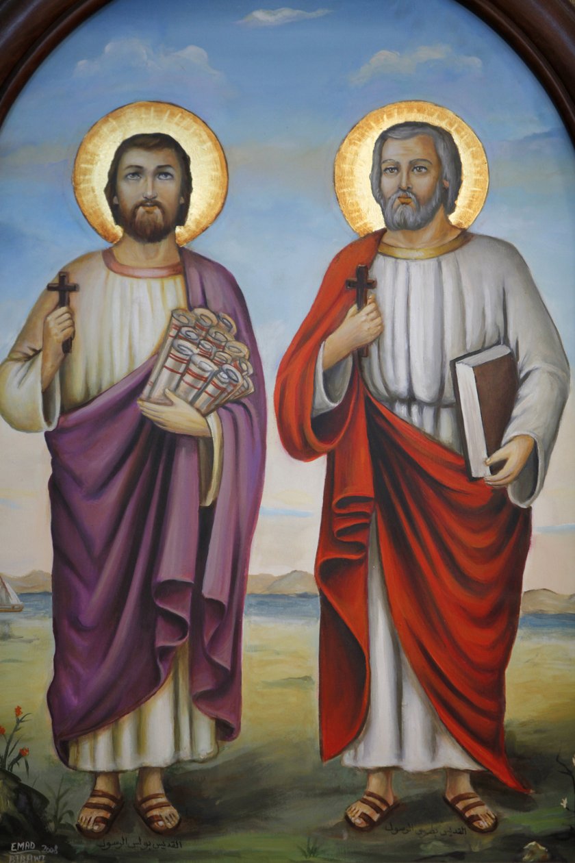 Coptic icon : saints Le Caire Egypte بواسطة غير معروف