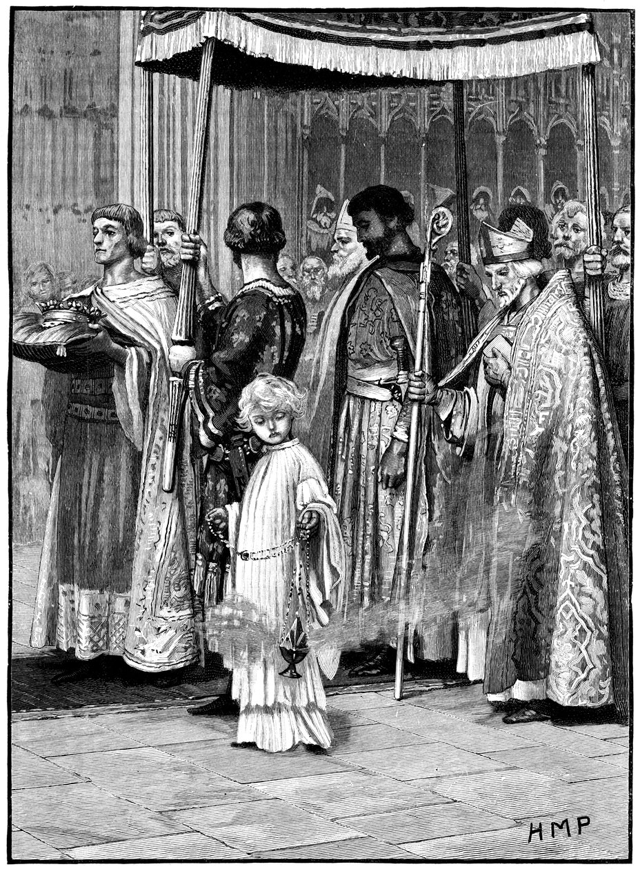 تتويج ريتشارد الأول في دير وستمنستر 1189 ، c1880 بواسطة غير معروف