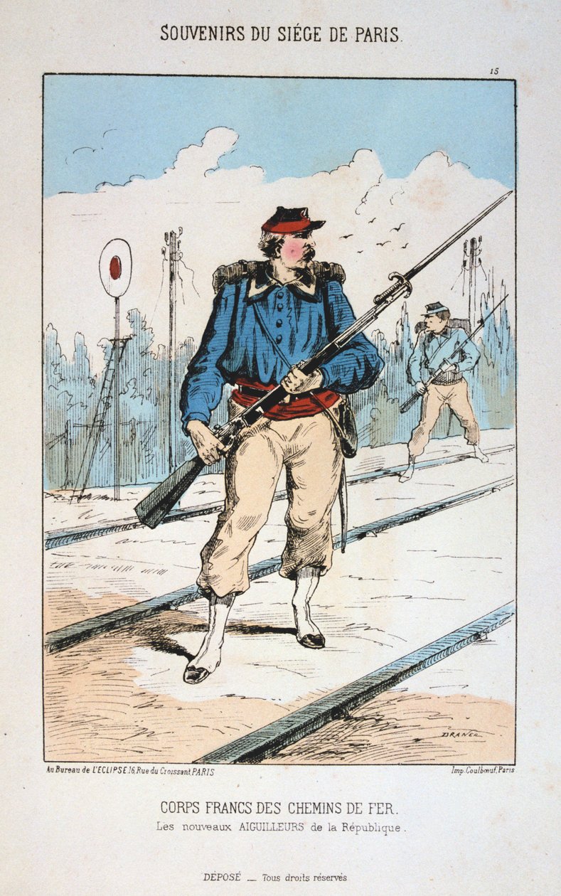 فيلق فرانش دي تشيمين دي فير ، حصار باريس ، 1870-1871 بواسطة غير معروف