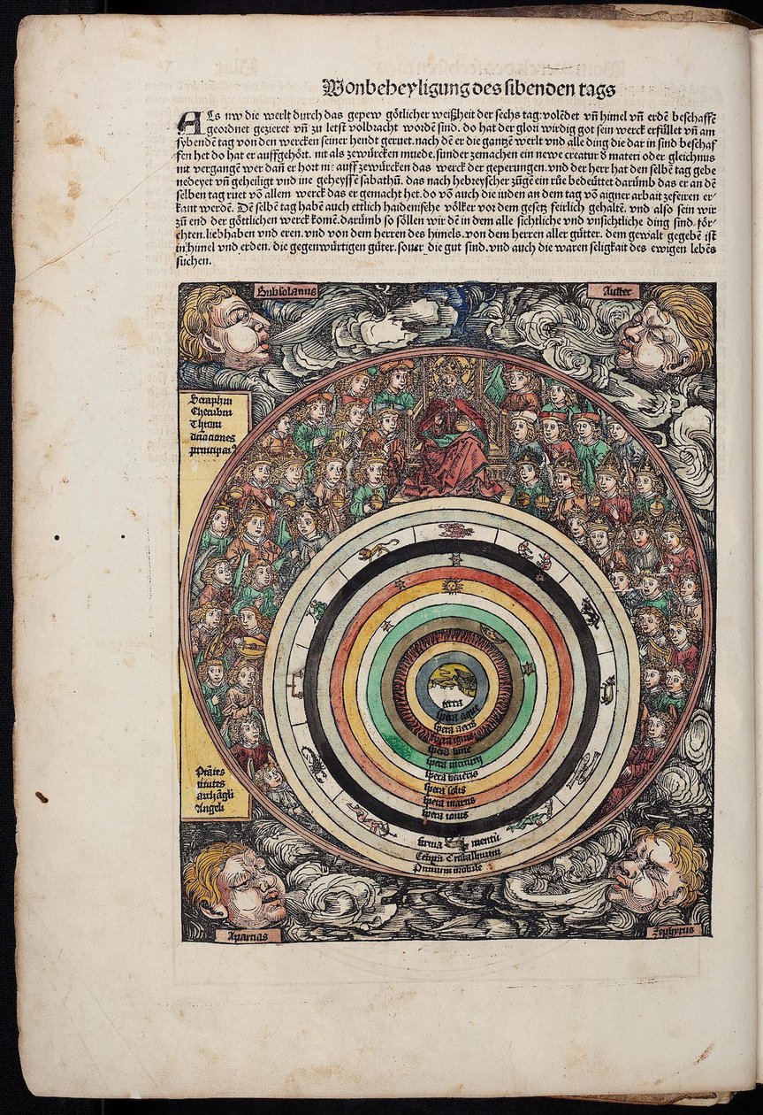 كوزموس من جداول تاريخ العالم ، 1493 بواسطة غير معروف