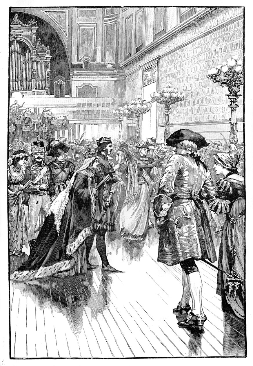 كرة الأزياء في قصر باكنغهام ، c1840s ، 1900 بواسطة غير معروف