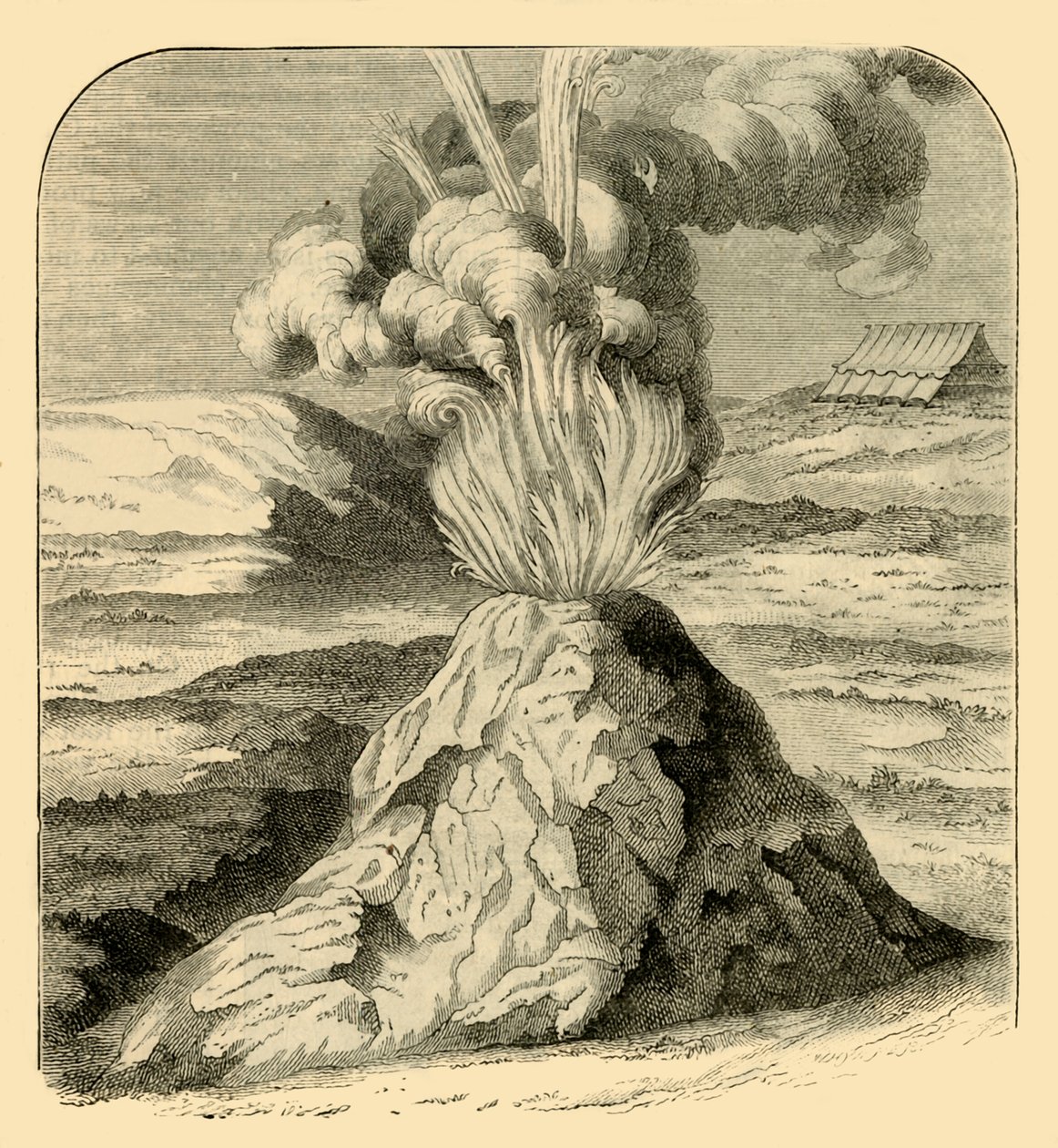 Cotopaxi في الثوران في 1743 ، 1881. بواسطة غير معروف