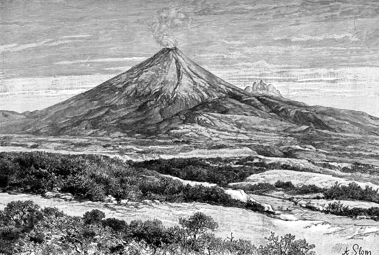 بركان كوتوباكسي ، الإكوادور ، 1895 بواسطة غير معروف