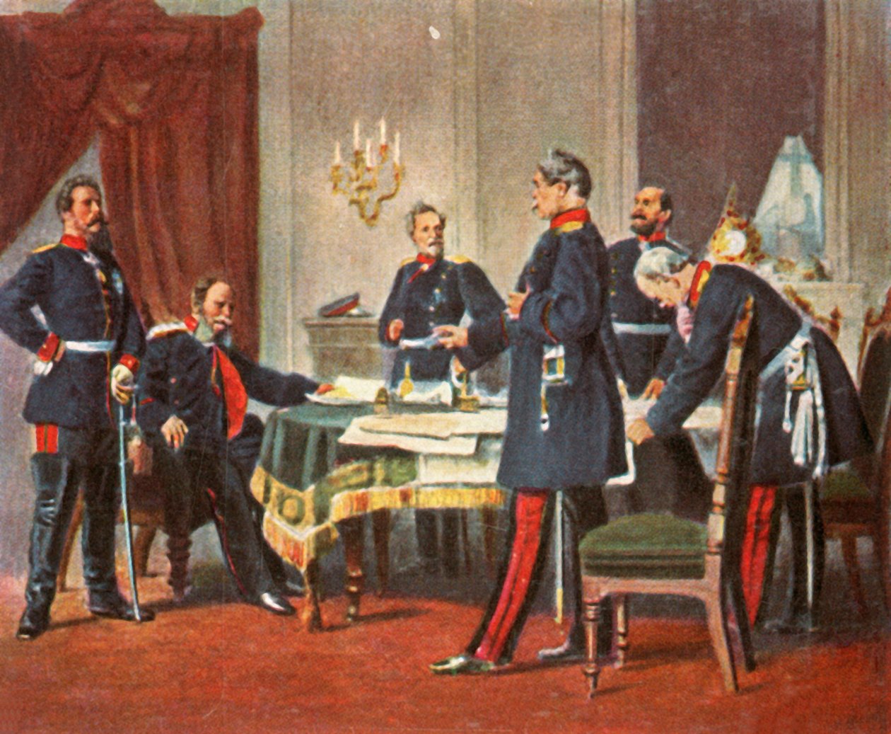 مجلس الحرب في فرساي ، 1870 ، 1936. بواسطة غير معروف