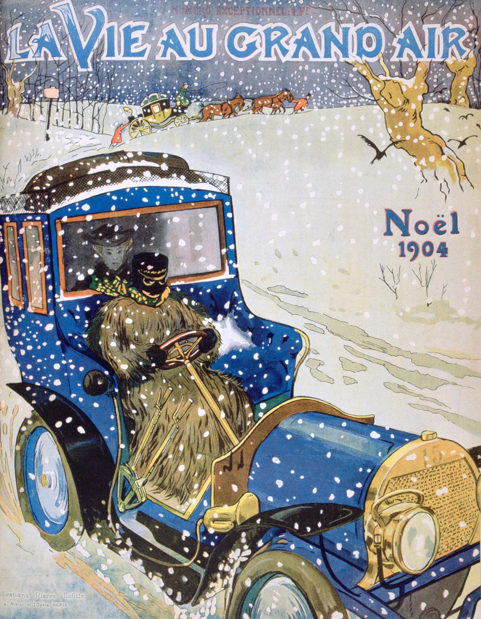 غلاف لإصدار عيد الميلاد من مجلة La Vie au Grand Air 1904 بواسطة غير معروف