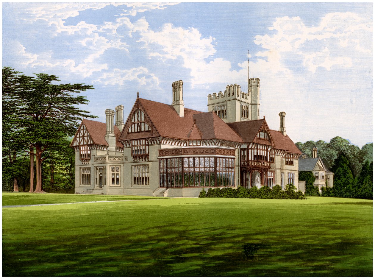 Cowdray Park ، ساسكس ، موطن إيرل إيغمونت ، c1880 بواسطة غير معروف