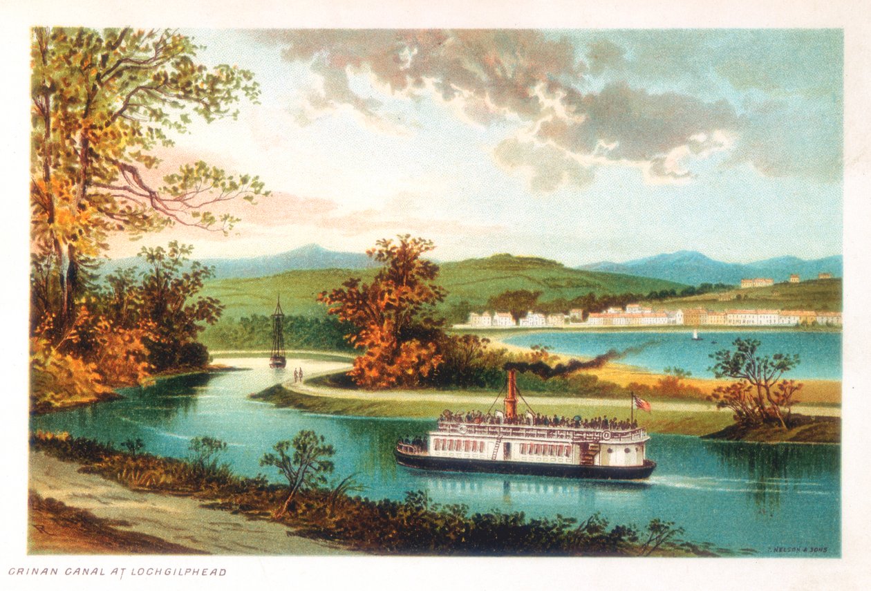 قناة كرينان في Lochgilphead ، اسكتلندا ، 1891 بواسطة غير معروف