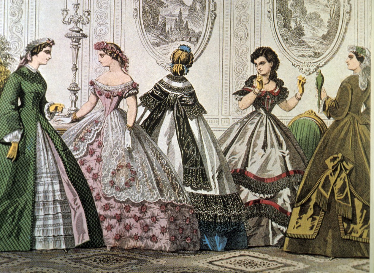 Crinolines من عام 1850. بواسطة غير معروف