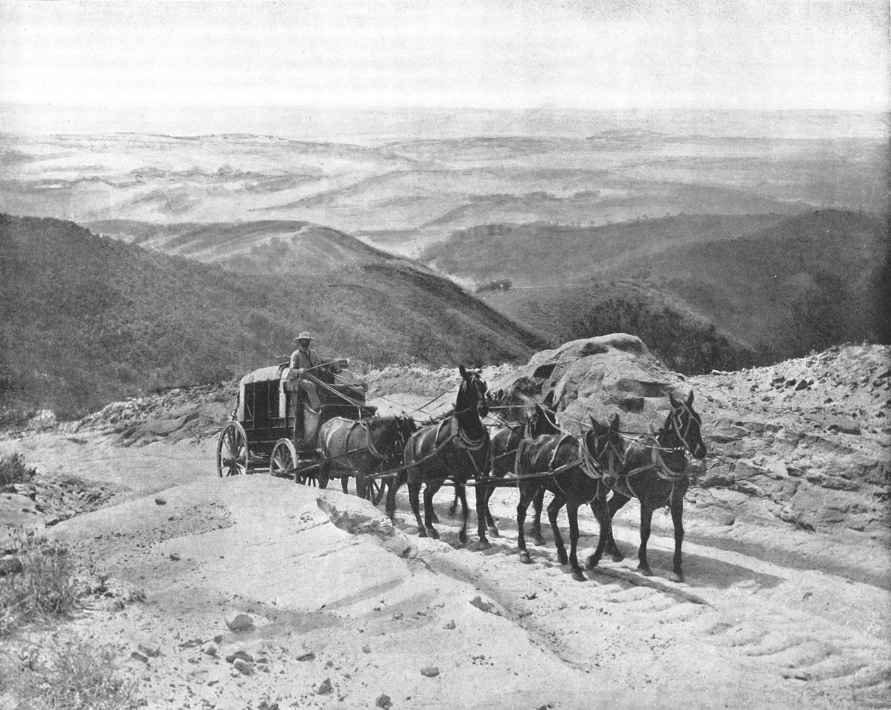 عبور ممر سان ماركوس ، كاليفورنيا ، الولايات المتحدة الأمريكية ، c1900. بواسطة غير معروف