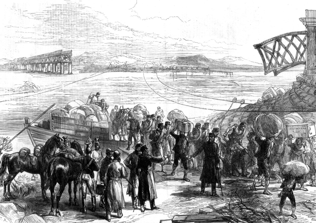عبور إبرو في كاستيجون ، الحرب في إسبانيا ، 1875 بواسطة غير معروف