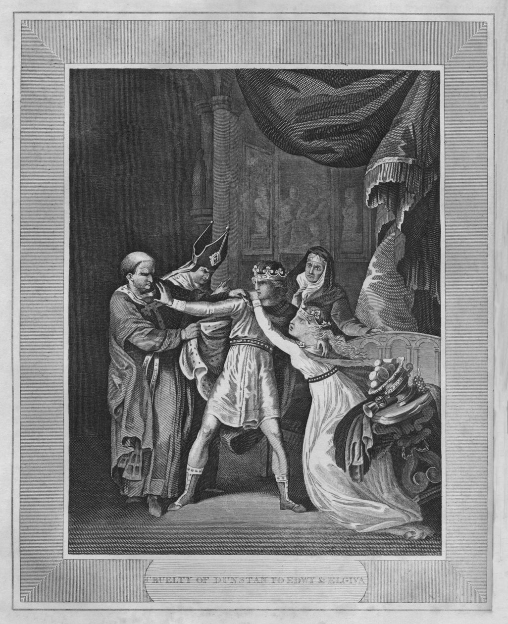 قسوة دونستان ل Edwy & Elgiva ، 1838 بواسطة غير معروف