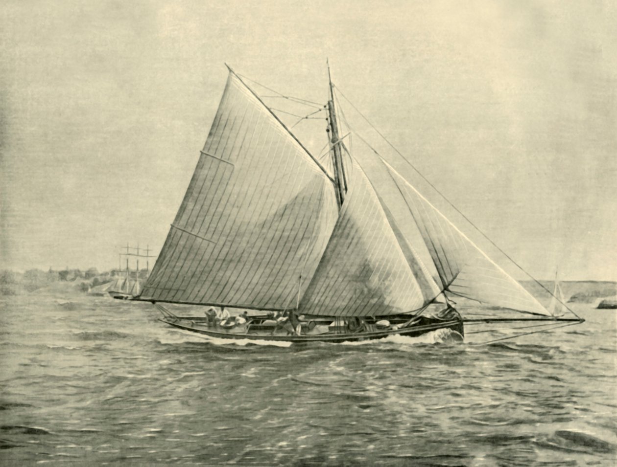 الإبحار في بورت جاكسون ، 1901. بواسطة غير معروف
