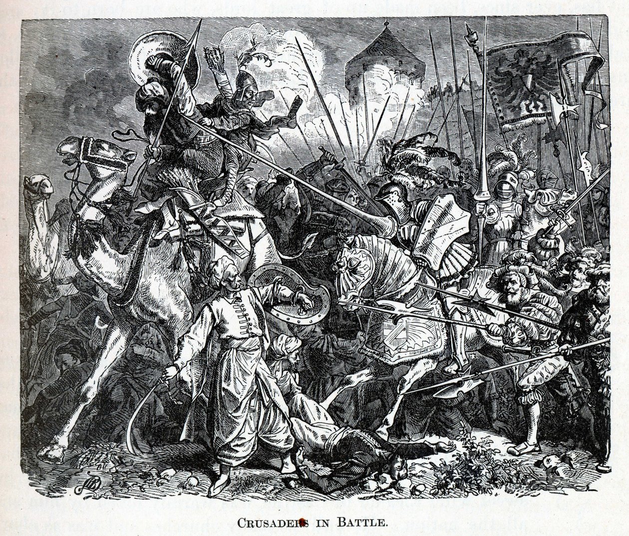 الصليبيون في المعركة ، 1882 بواسطة غير معروف