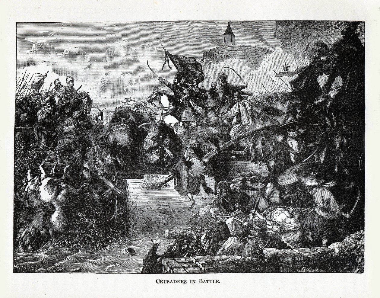 الصليبيون في المعركة ، 1882 بواسطة غير معروف