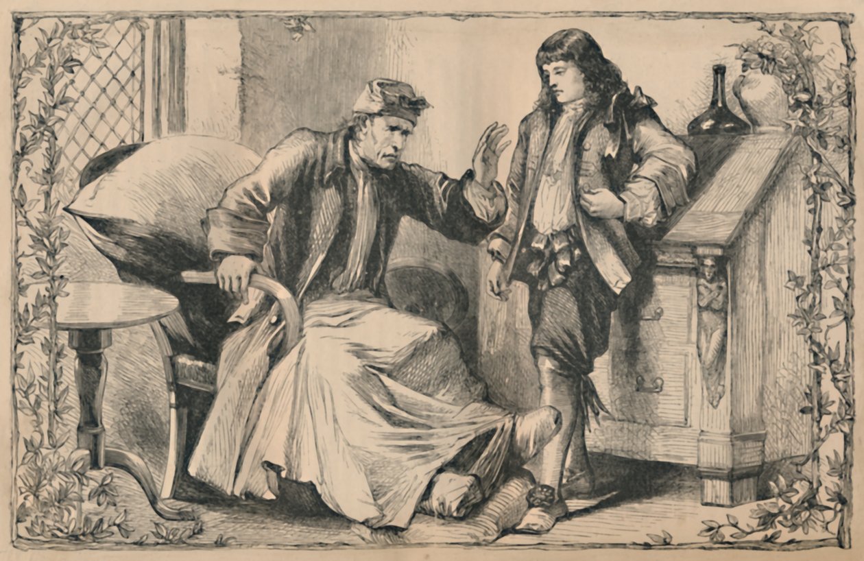 Crusoe نصح والده ، c1870 بواسطة غير معروف