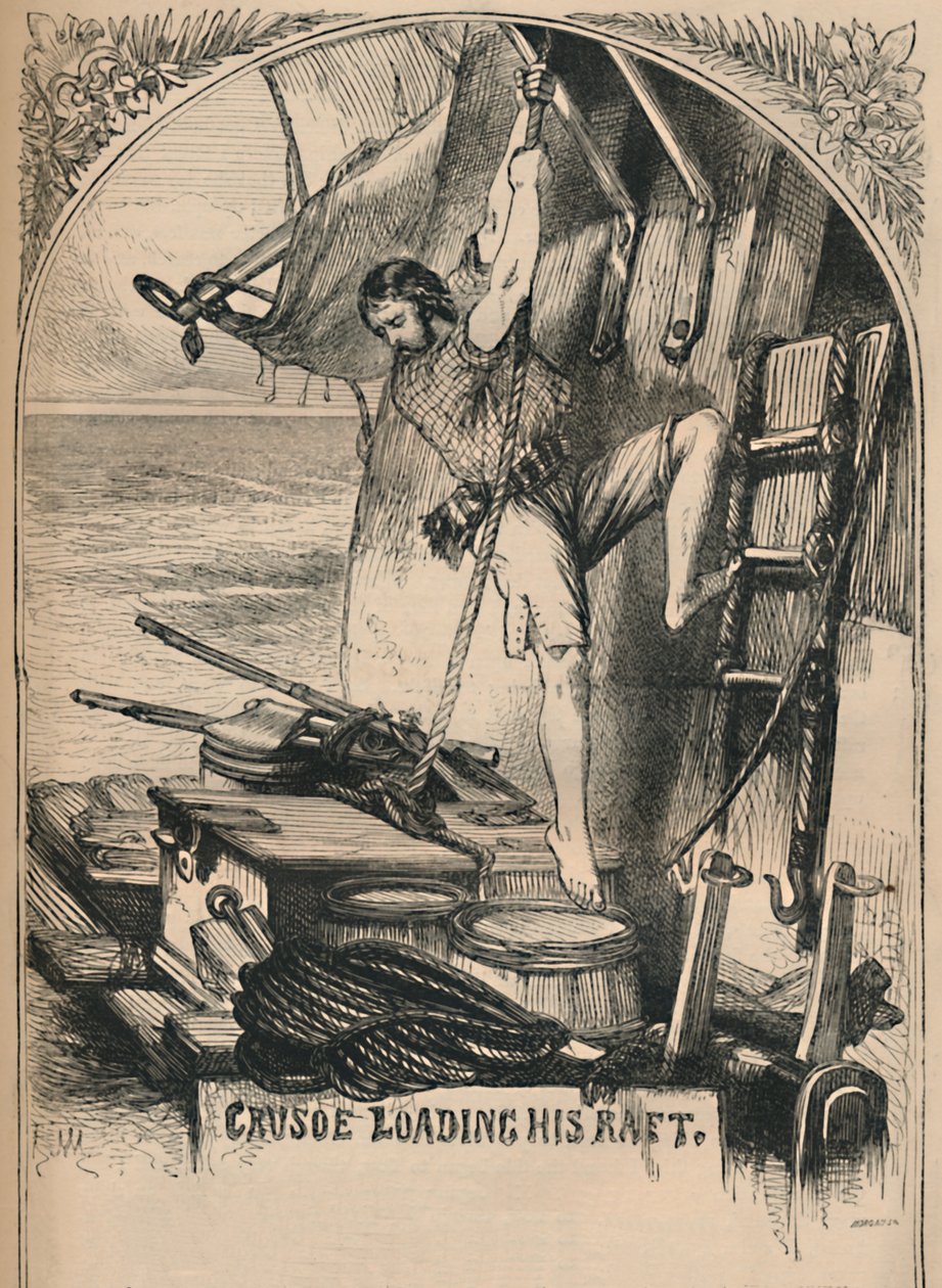 Crusoe تحميل طوفه ، c1870 بواسطة غير معروف