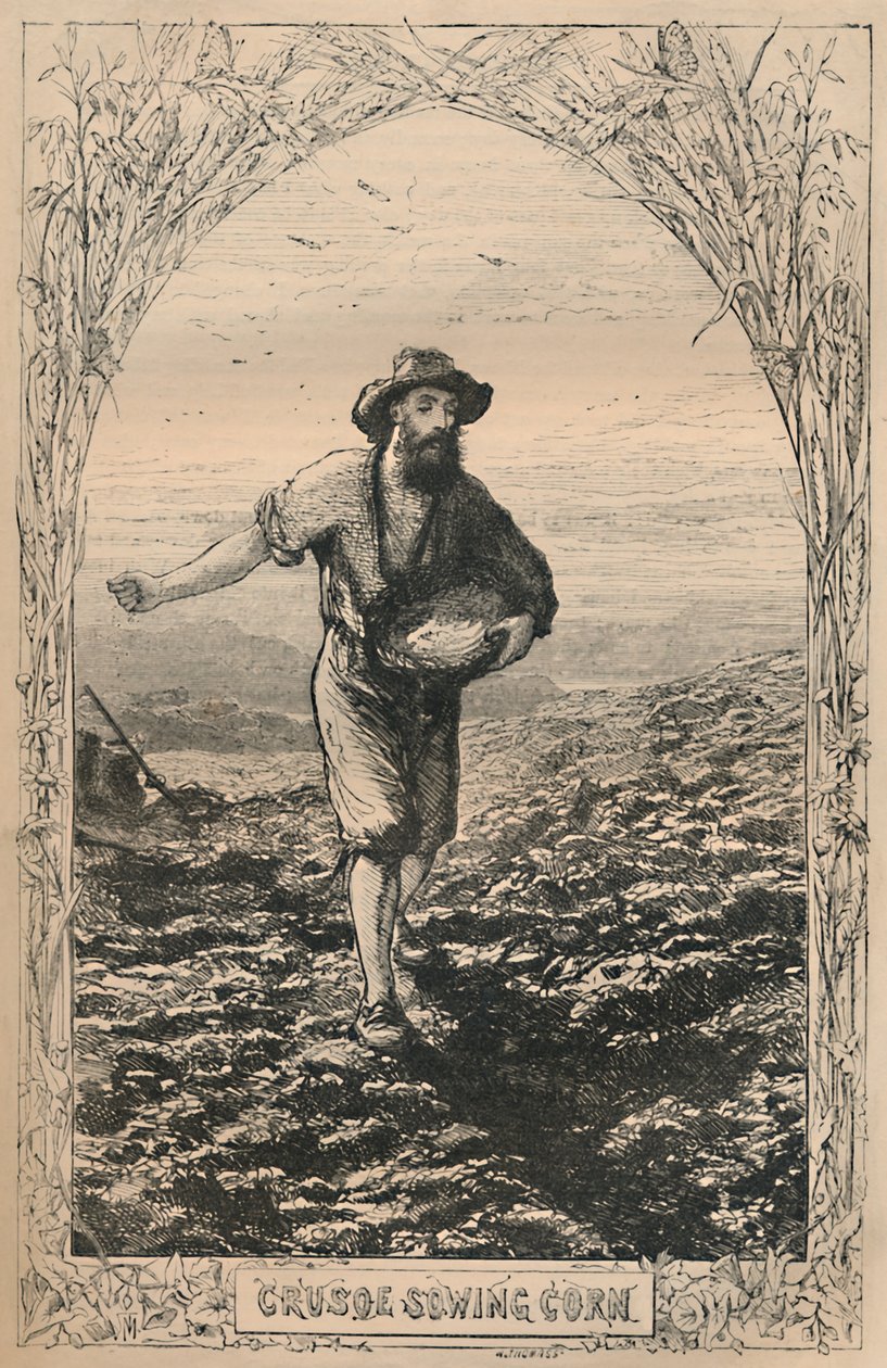 Crusoe بذر الذرة ، c1870 بواسطة غير معروف