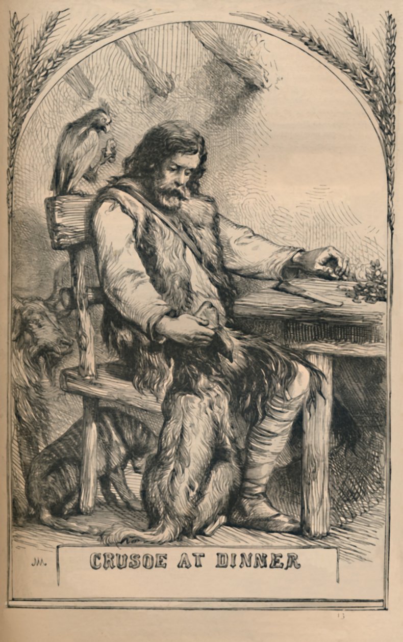 كروزو في العشاء ، c1870 بواسطة غير معروف
