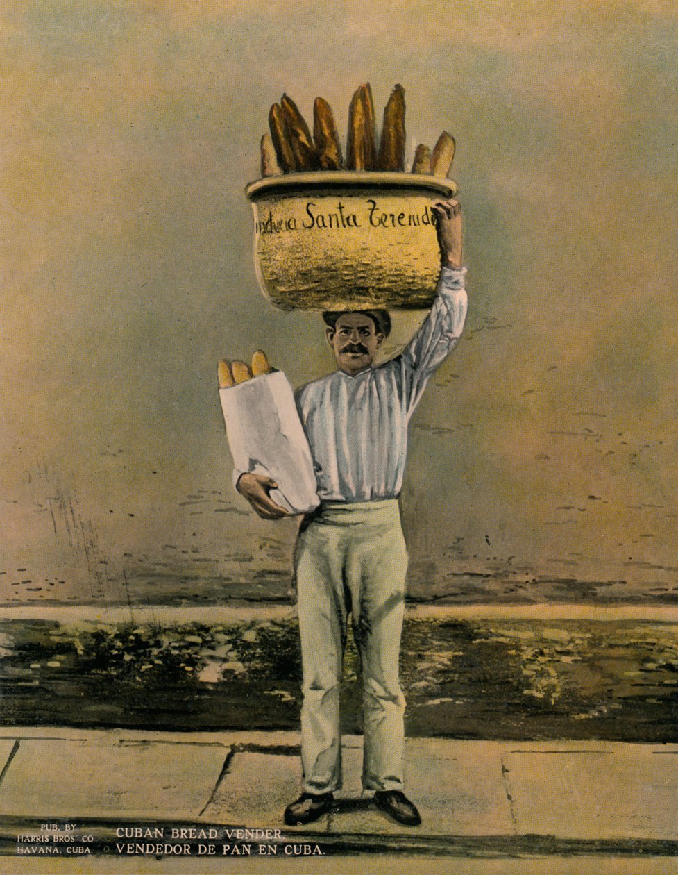 بائع الخبز الكوبي ، c1920 بواسطة غير معروف