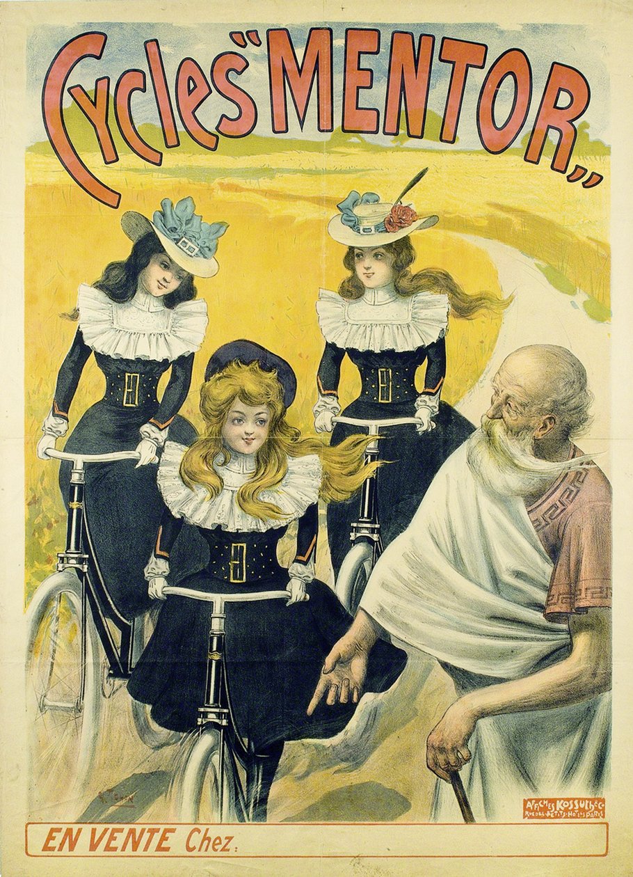 Cycles Mentor Poster، ca 1896 بواسطة غير معروف