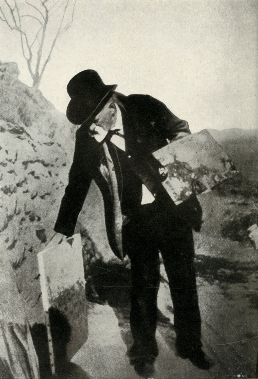 سيزان مع لوحة ولوحة ، 1900 ، 1947. بواسطة غير معروف