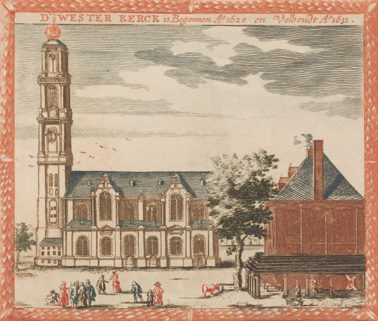 D 'Wester Kerck ، في: Tooneel Der Hoofdste Nederlands Huizen، En Lust Hoven، After T Lev ...، nd. بواسطة غير معروف