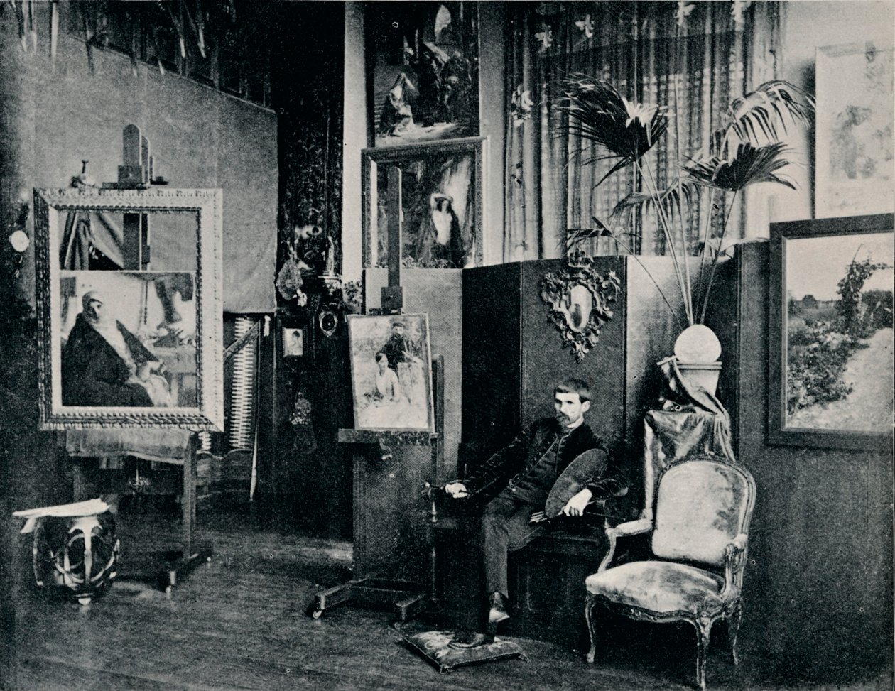 دجنان في مرسمه ، c1897 بواسطة غير معروف