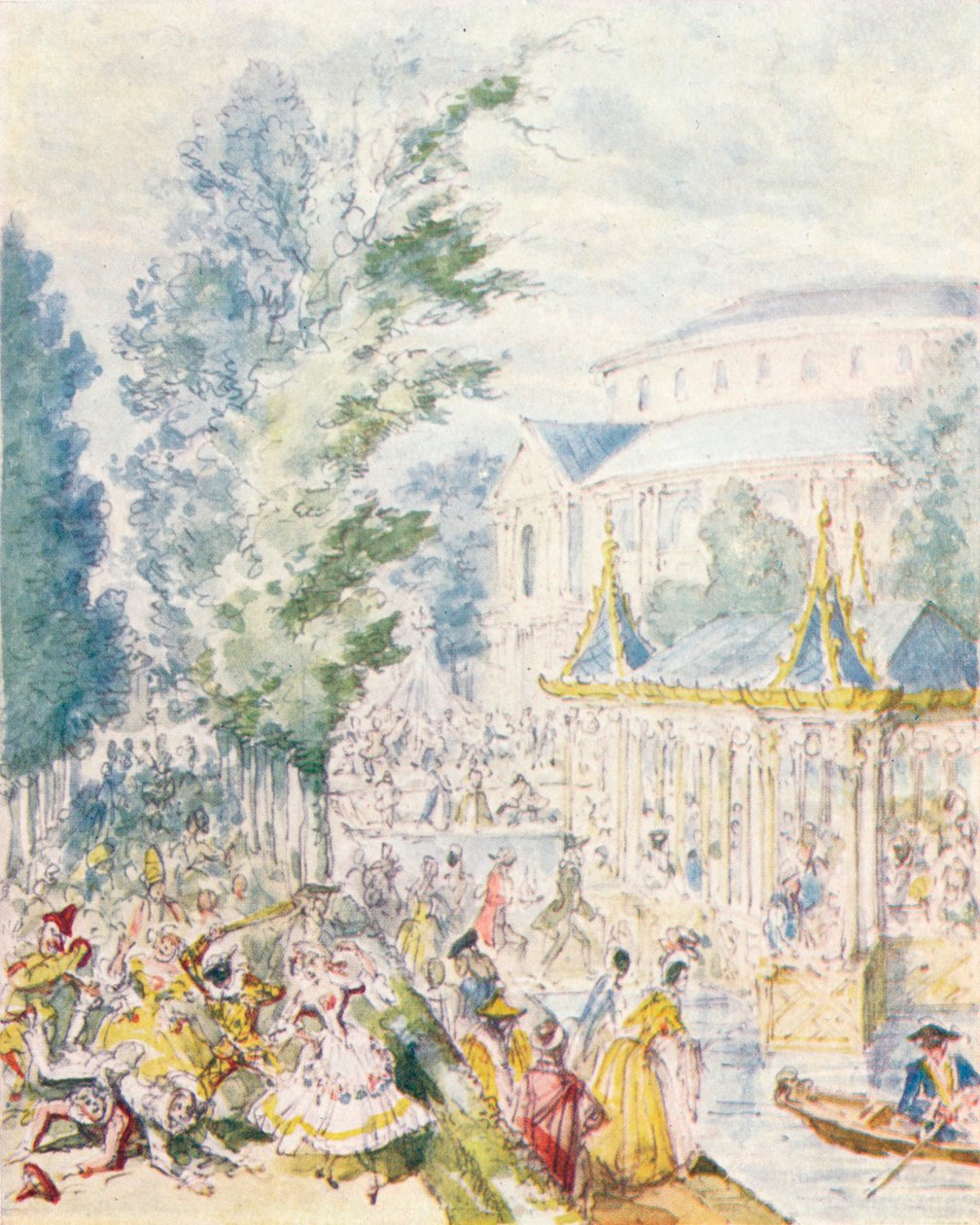 حفلة تنكرية في حدائق رانلاغ ، 1842 ، 1903. بواسطة غير معروف