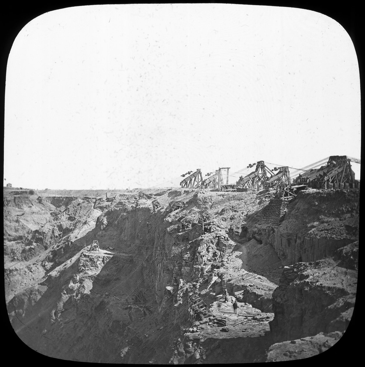 منجم دي بيرز للماس ، جنوب أفريقيا ، c1890 بواسطة غير معروف