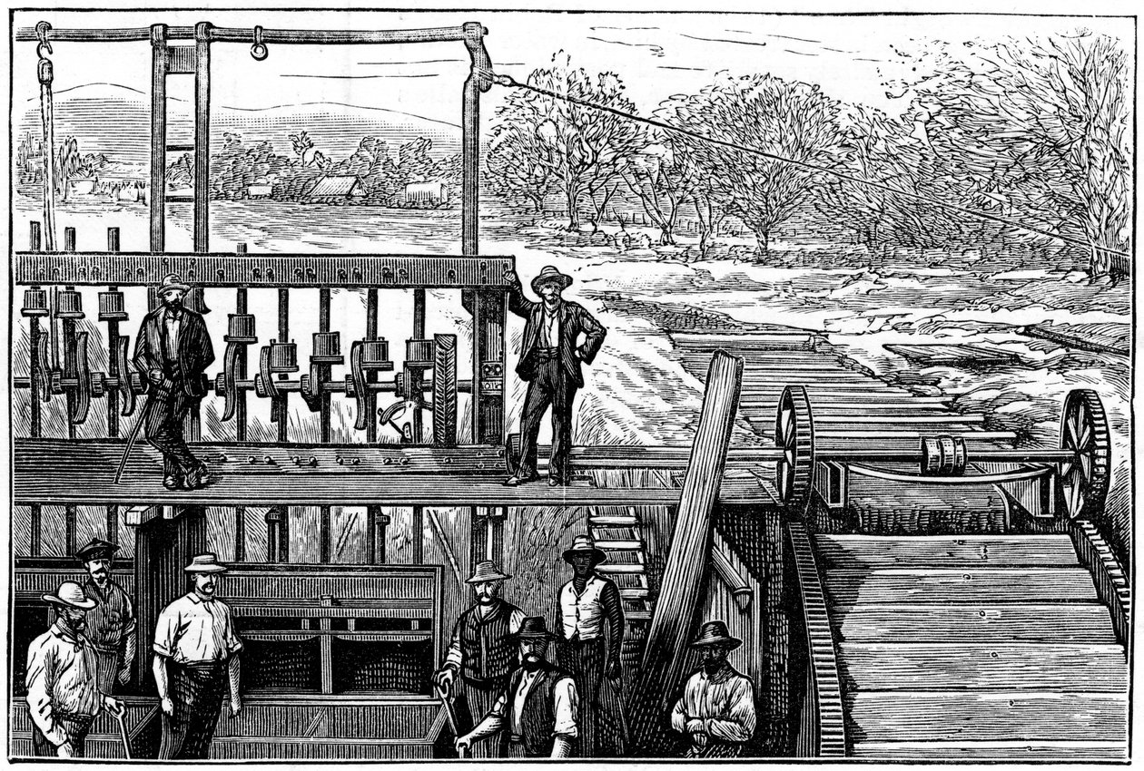 حقول الذهب في كيب ، ترانسفال ، جنوب أفريقيا ، 1887. بواسطة غير معروف