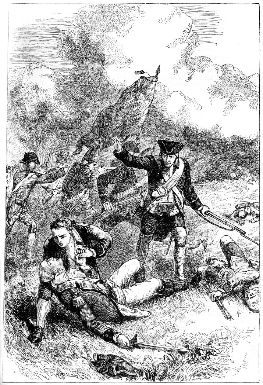وفاة الرائد بيتكيرن ، معركة بنكر هيل ، بوسطن ، ماساتشوستس ، 1775 ج 1880 بواسطة غير معروف