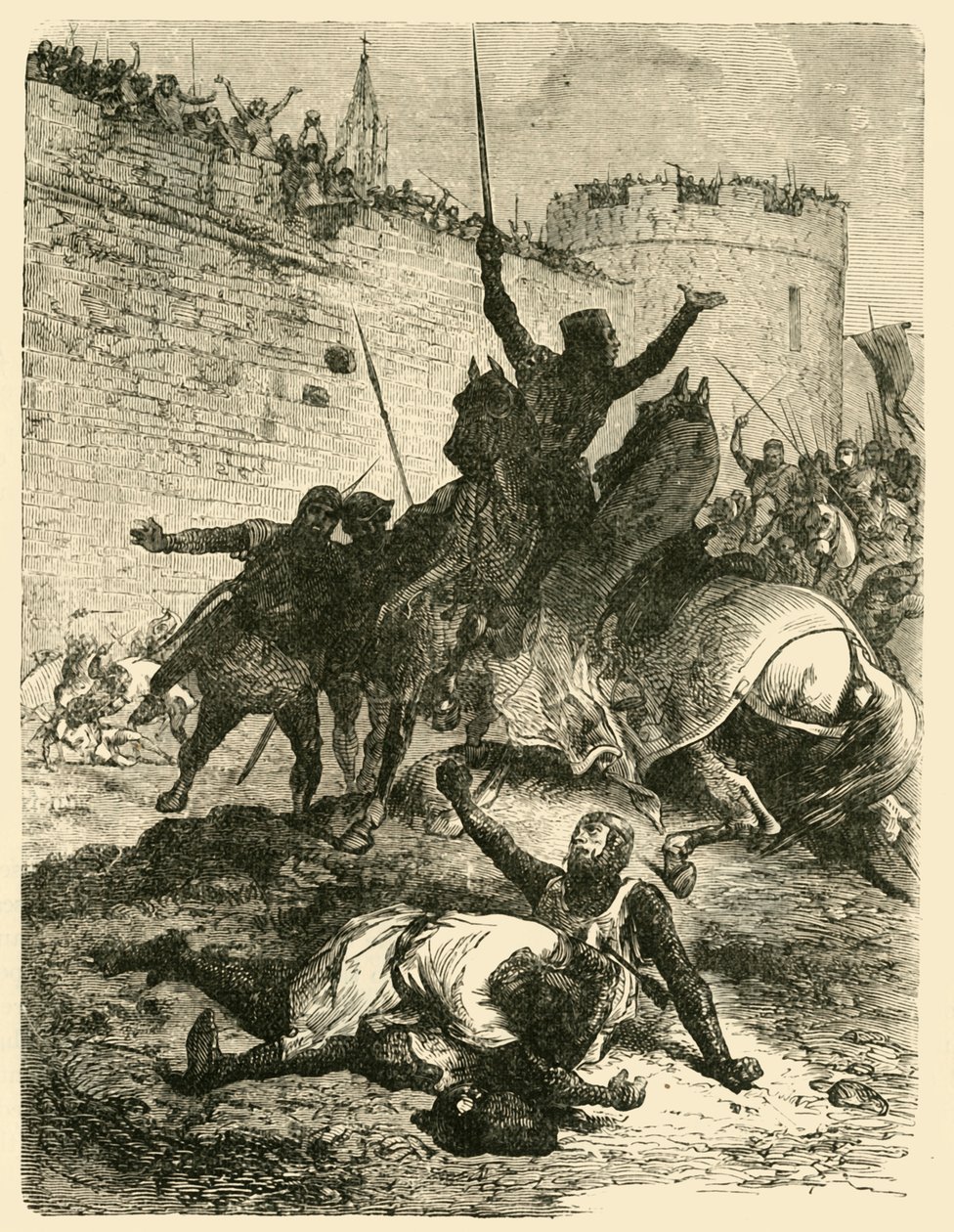 وفاة سيمون دي مونتفورت ، 1218 ، 1890. بواسطة غير معروف