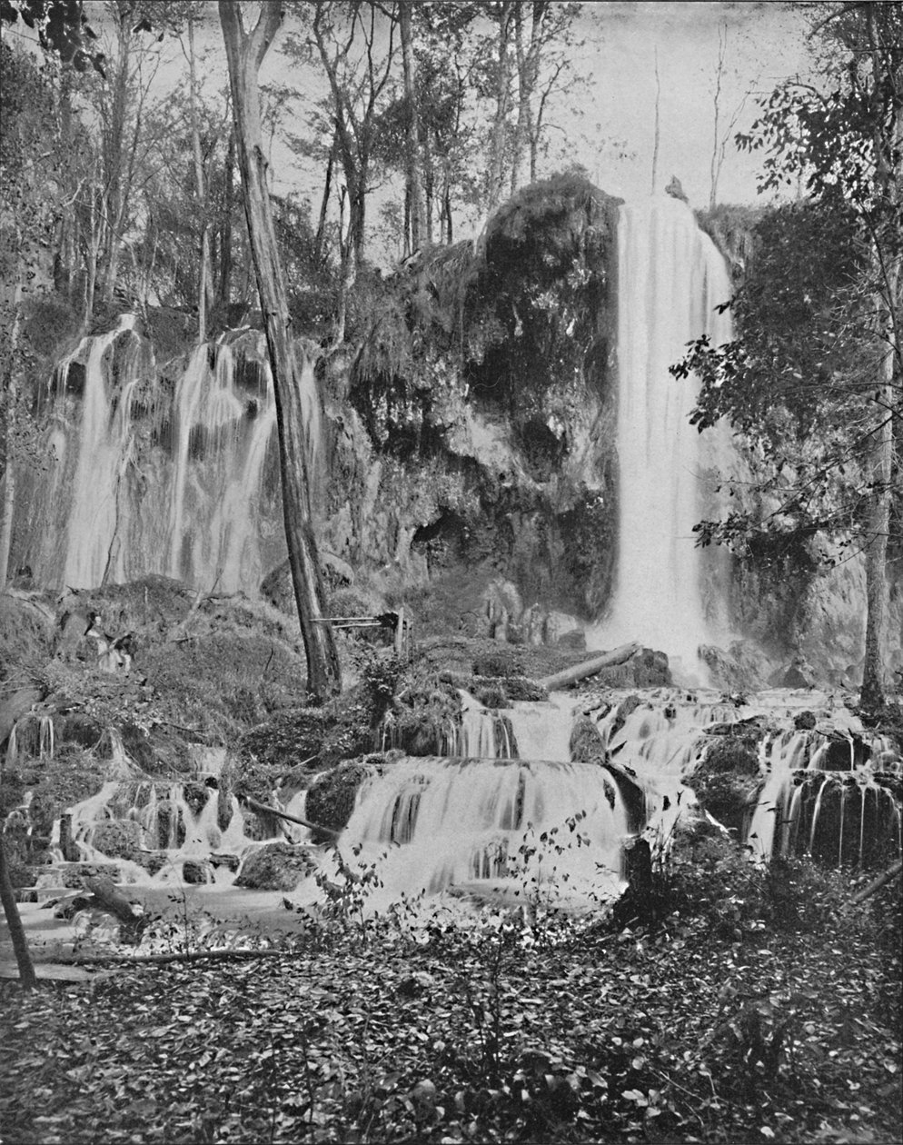 شلالات دير ليك ، الينابيع المعدنية ، فيرجينيا ، c1897. بواسطة غير معروف