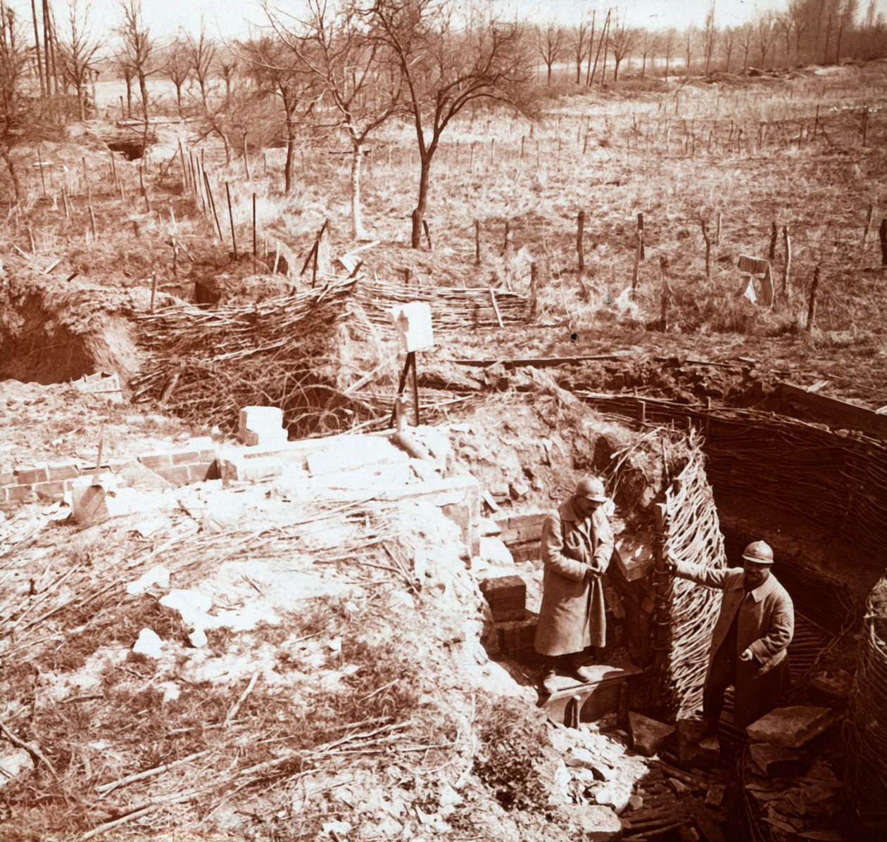 الدفاعات ، Craonne ، شمال فرنسا ، c1914-c1918 بواسطة غير معروف