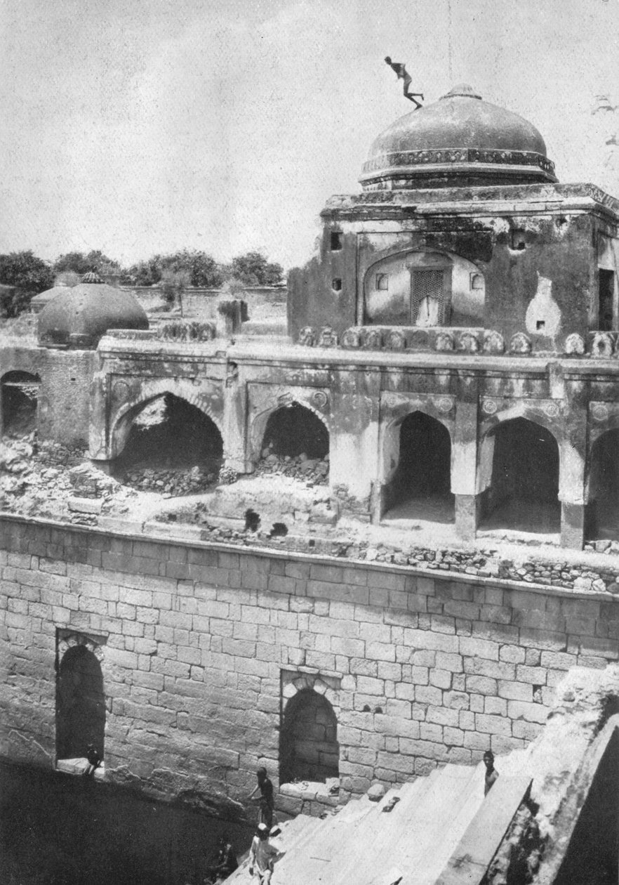 دلهي. الغوص الخطير ، c1910. بواسطة غير معروف