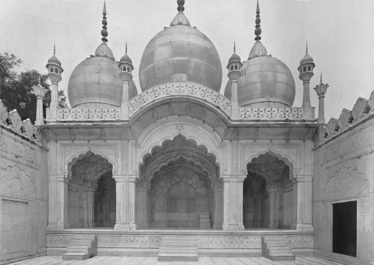 دلهي. مسجد موتي أو لؤلؤة ، c1910. بواسطة غير معروف
